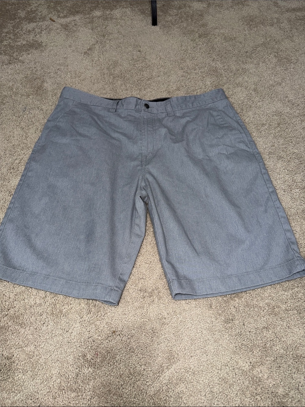 Volcom Men's Light Gray Flat Front Shorts